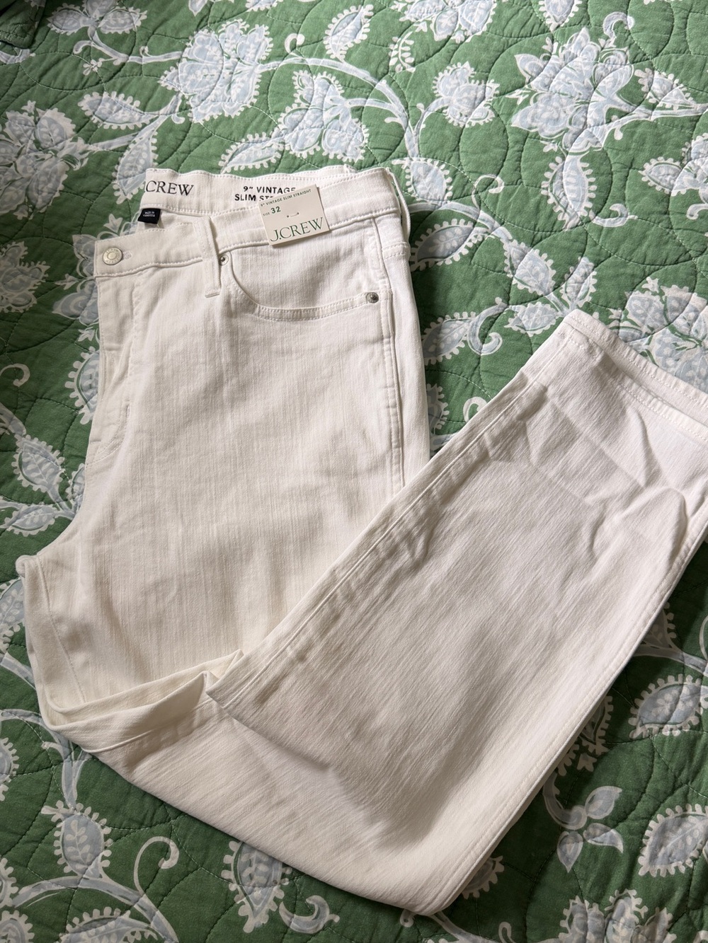 J. Crew Slim Skinny Jeans in Off-White